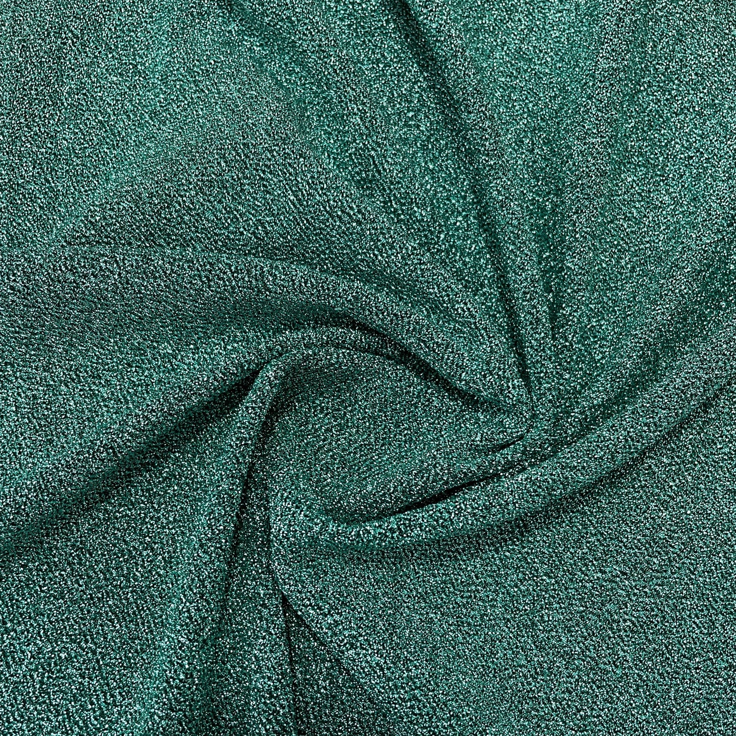 Emerald Green Shimmer Knitted Lycra Fabric - TradeUNO