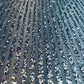Premium Steel Blue Bonded Glitter Net Fabric