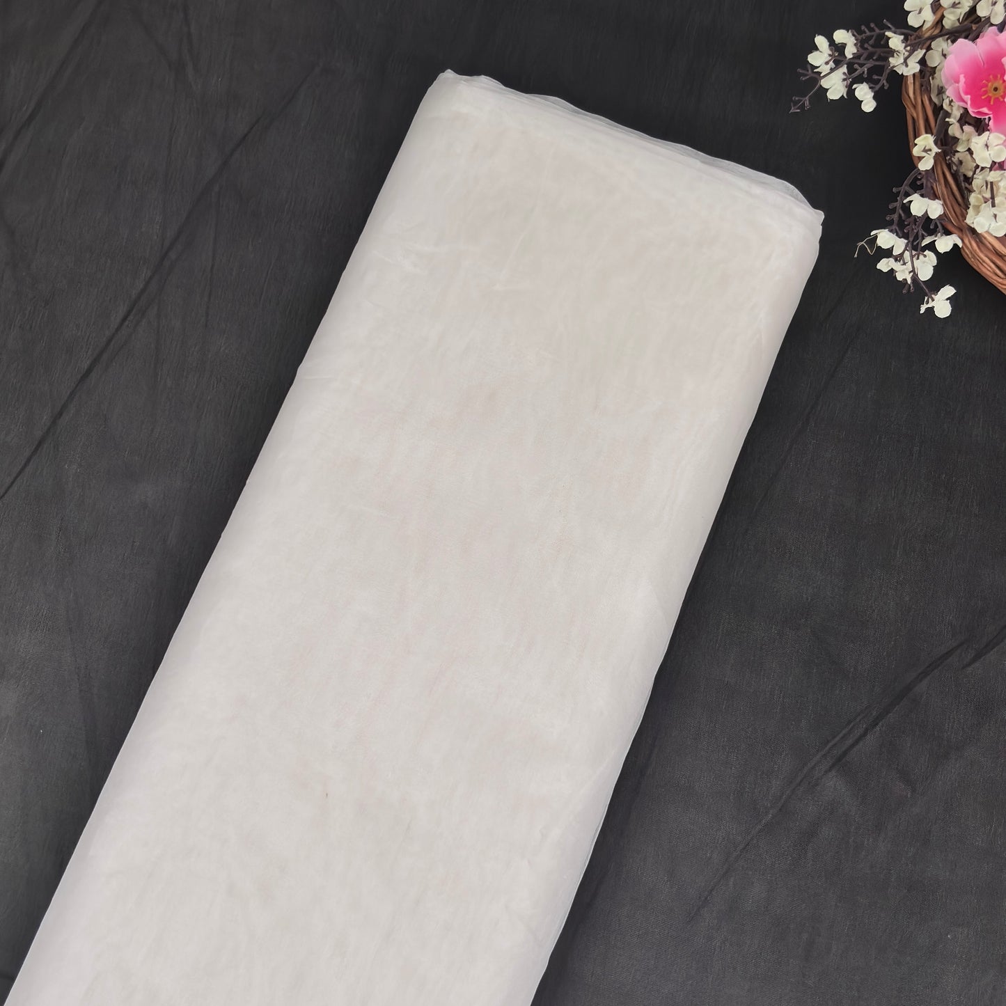 Golden Solid Pure Organza 2/2 Fabric CW-30066