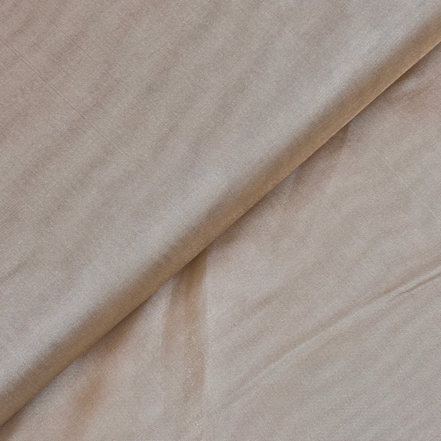 Golden Dyeable Solid Reshmi Zari Tissue Fabric HMS-32422
