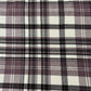 Lavender & Off White Check Tweed Fabric