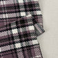 Lavender & Off White Check Tweed Fabric