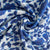 Blue and White Indigo Handblock Print Mulmul Fabric 17711