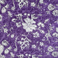 Purple Floral Print Cotton Fabric 16217
