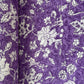 Purple Floral Print Cotton Fabric 16217