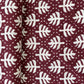 Maroon Dabu Print Cotton Fabric 16056