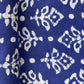 Blue & White Floral Print Cotton Fabric 11798