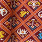 Orange Patola Print Cotton Fabric 16252