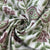 White Green Paisley Print Cotton Fabric 16062