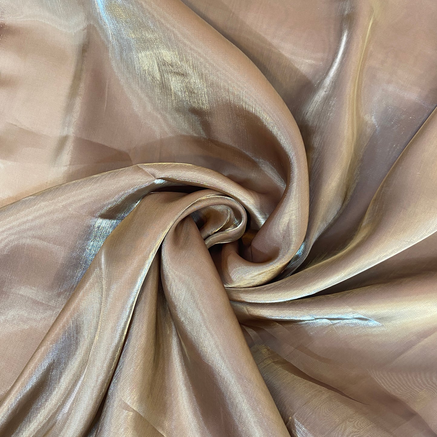 Brown Solid Jimmy Choo Organza Fabric 21944