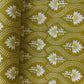 Lemon Yellow Dabu Print Cotton Fabric 16106
