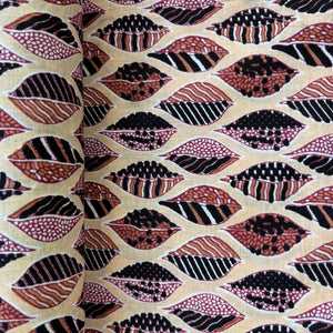Cream Multicolor Handblock Print Cotton Fabric 16109