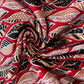 Maroon Multicolor Handblock Print Cotton Fabric 16111