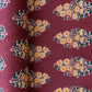 Red Orange Handblock Print Cotton Fabric 16247