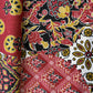 Red Black Ajrakh Print Cotton Fabric 16127