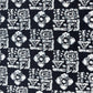Black White Abstract Print Cotton Fabric 16126