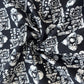 Black White Abstract Print Cotton Fabric 16126