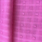 Pink Blue Check Cotton Dobby Fabric 1973