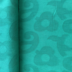 Green Paisley Cotton Dobby Fabric 1934