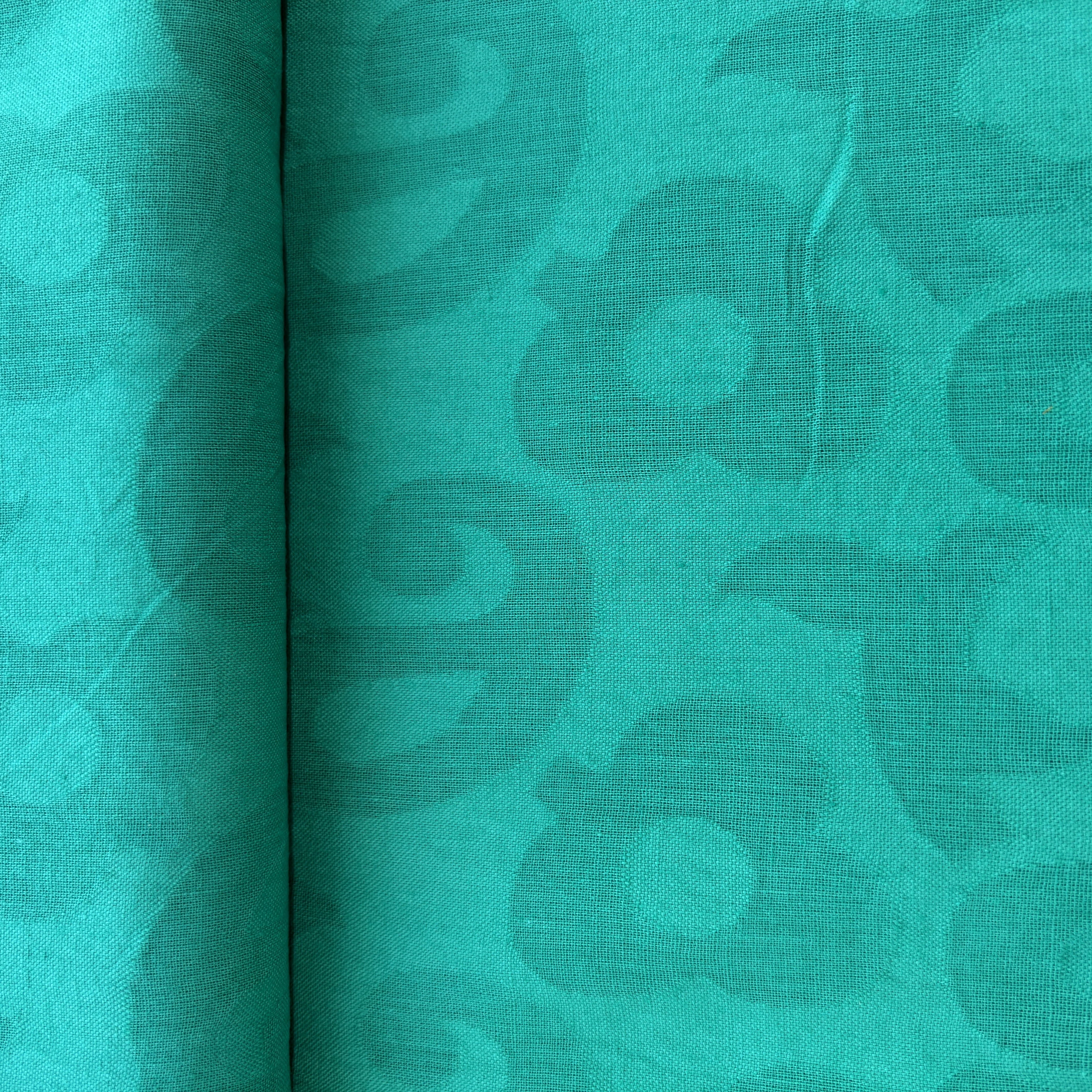 Green Paisley Cotton Dobby Fabric 1934