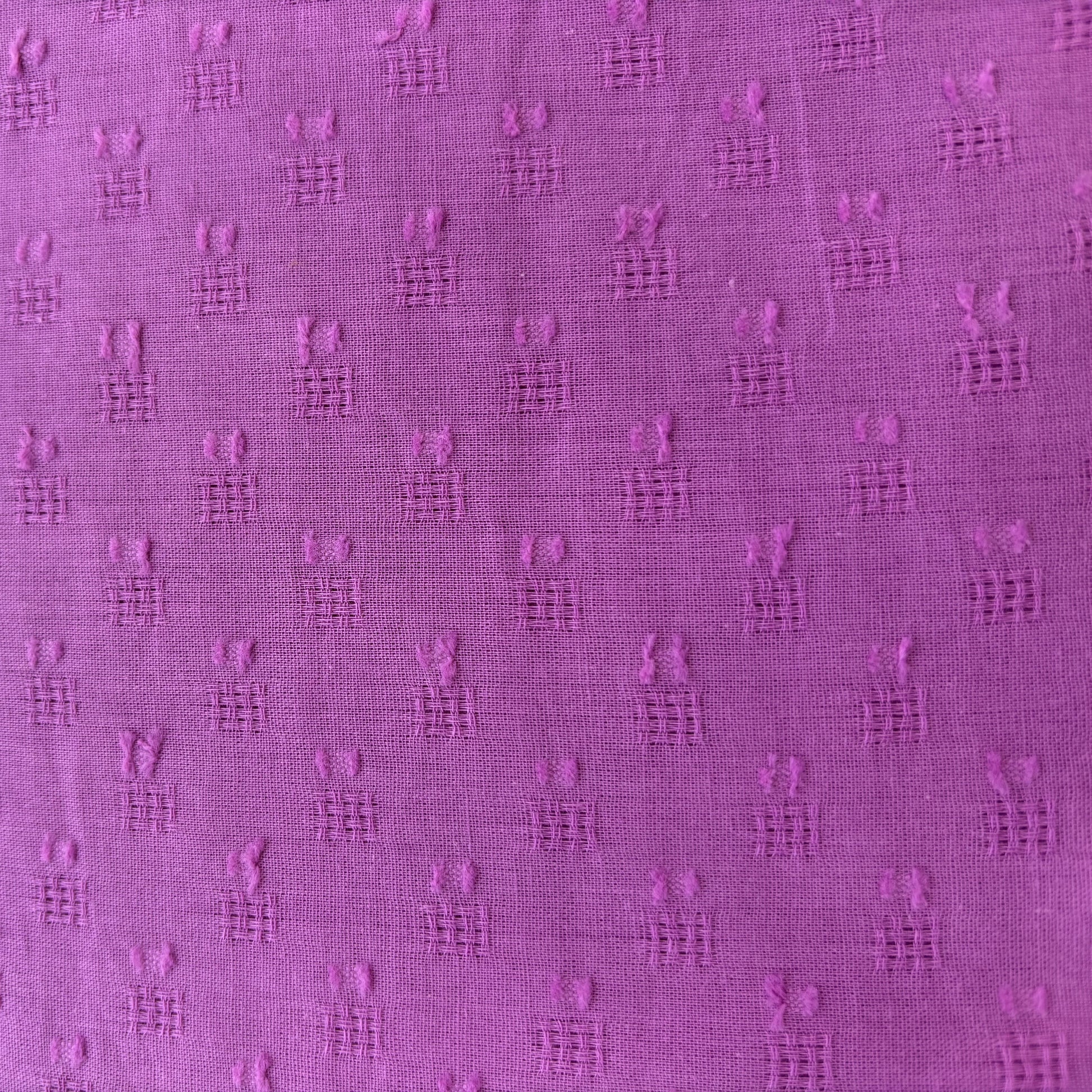 Pink Geometrical Cotton Dobby Fabric 1912