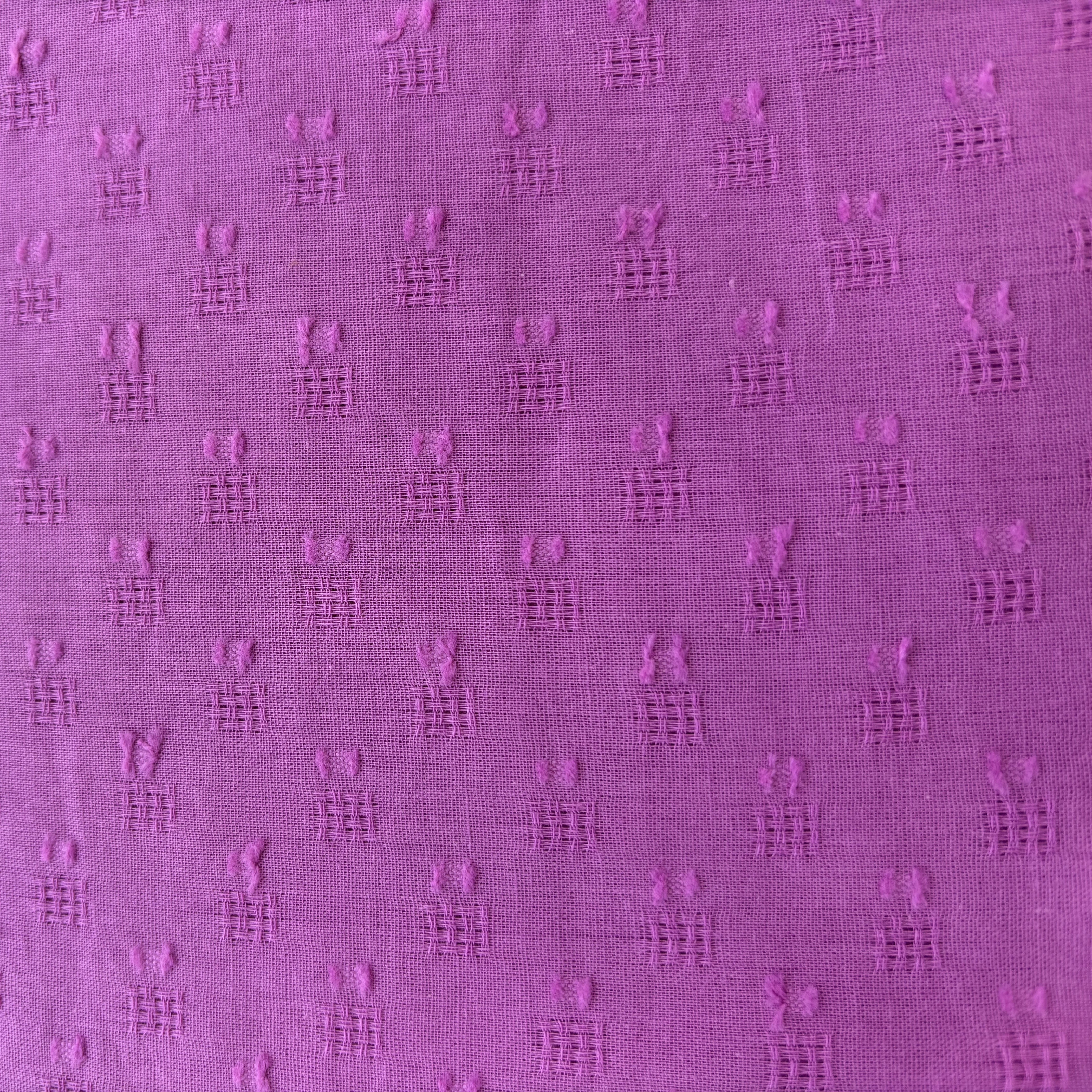 Pink Geometrical Cotton Dobby Fabric 1912