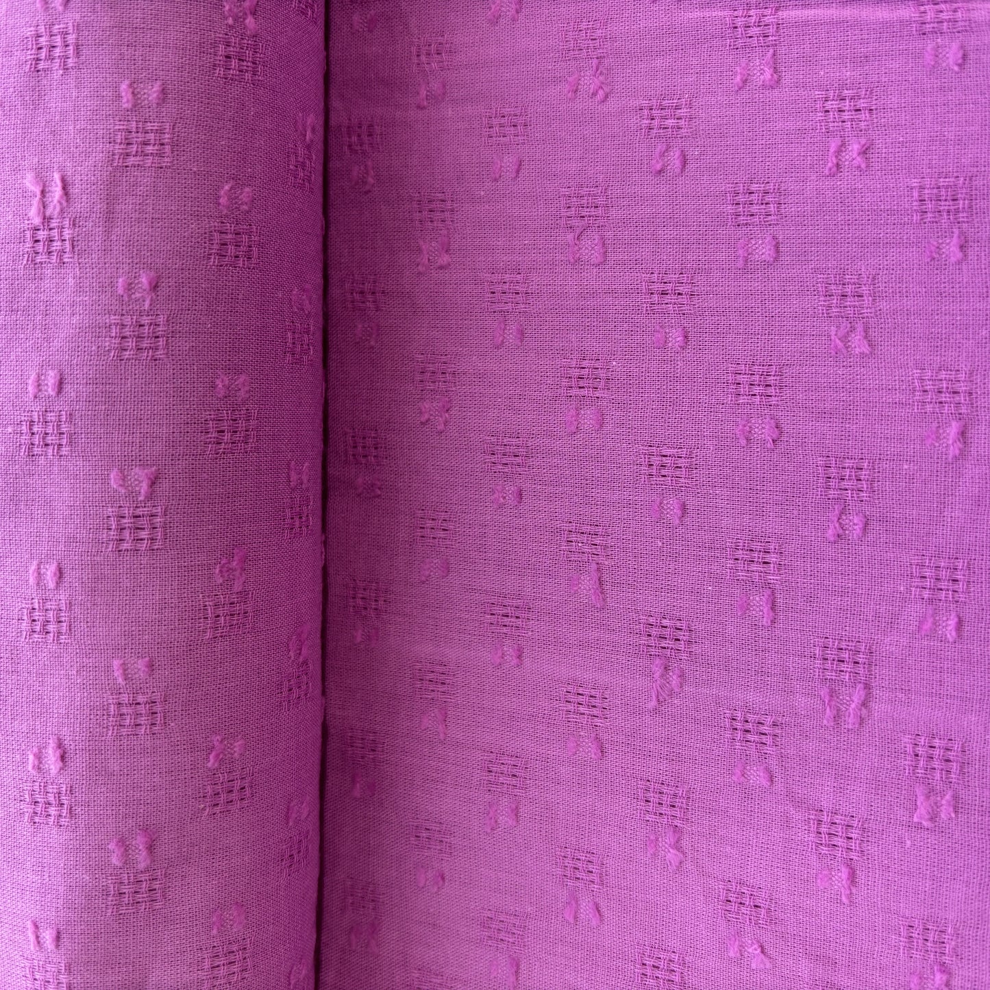 Pink Geometrical Cotton Dobby Fabric 1912