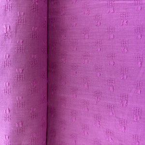 Pink Geometrical Cotton Dobby Fabric 1912
