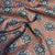 Premium Burnt Orange Handblock Print Cotton Fabric