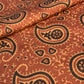 Premium Dark Orange Handblock Print Cotton Fabric
