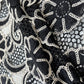 Black Floral Cotton Crochet Fabric 22587