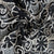 Black Floral Cotton Crochet Fabric 22587