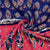 Navy Blue Red Digital Print Rayon Fabric