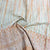 Orange Stripe Chikankari Embroidery Khadi cotton Fabric