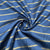 classic dark blue golden stripe brocade jacquard fabric