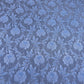 Dark Blue Floral Brocade Jacquard Fabric - TradeUNO