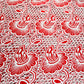 Red Floral Embroidery Cotton Schiffli Fabric - TradeUNO