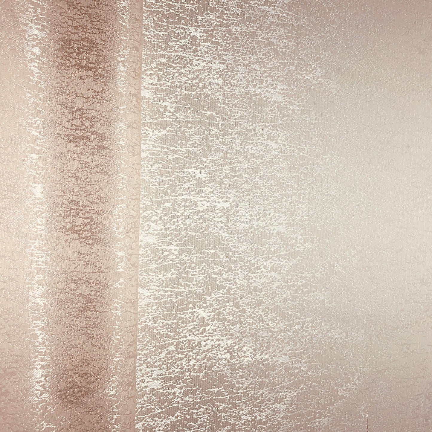 Peach Pink D Foil Silk Crepe Fabric - TradeUNO
