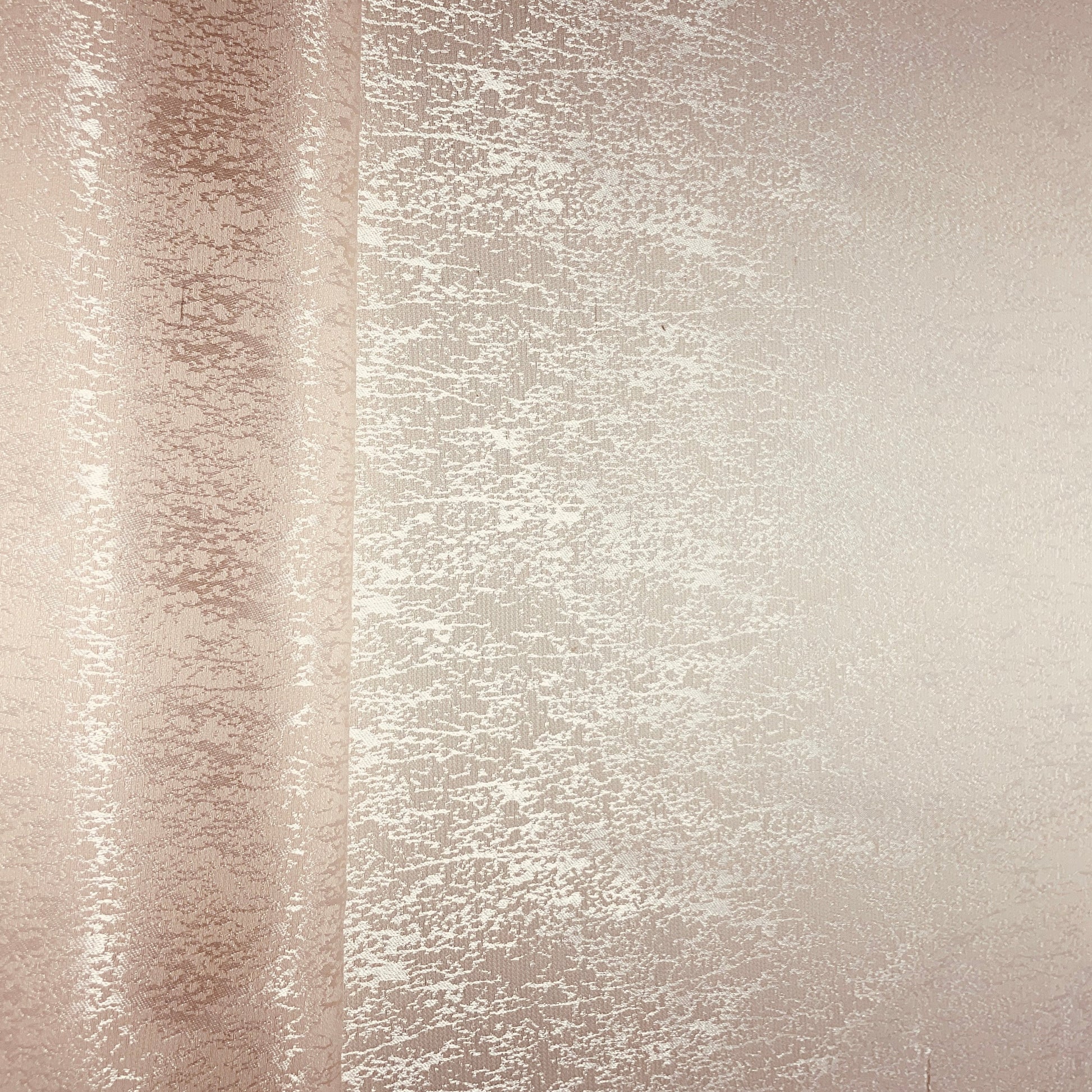 Peach Pink D Foil Silk Crepe Fabric - TradeUNO