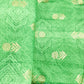 Green Bandhani With Foil Chanderi Fabric - TradeUNO