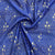 Navy Blue Bandhani With Foil Chanderi Fabric
