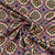 Classic Blue Ajrakh Print Velvet Fabric