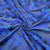 Blue & Green Floral Brocade Jacquard Fabric