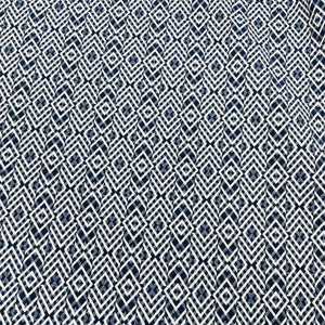 Blue White Handblock Tapestry Fabric - TradeUNO
