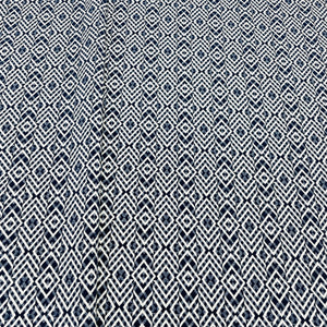 Blue White Handblock Tapestry Fabric - TradeUNO
