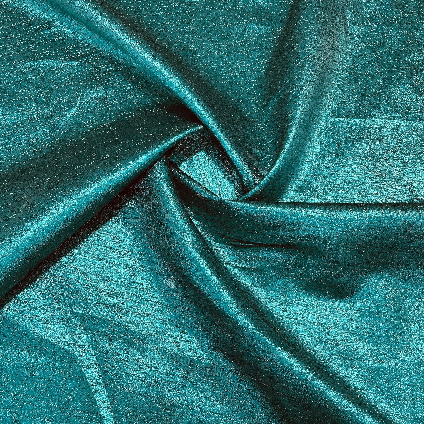 Emerald Green Solid Shimmer Brocade With Lurex Fabric