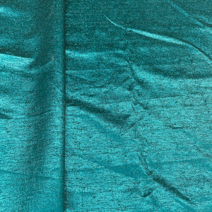 Emerald Green Solid Shimmer Brocade With Lurex Fabric - TradeUNO