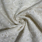 Cream Cut Dana Thread Embroidery Russian Silk Fabric 17868