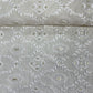 Cream Cut Dana Thread Embroidery Russian Silk Fabric 17868
