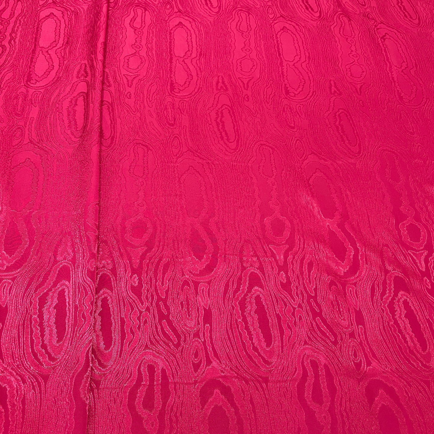 Magenta Red Floral Silk Tafetta